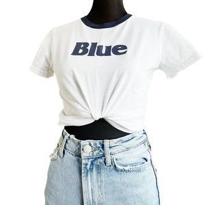 Vintage labatt blue Pilsner ringer baby tee